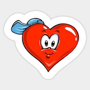 Boy Heart Sticker